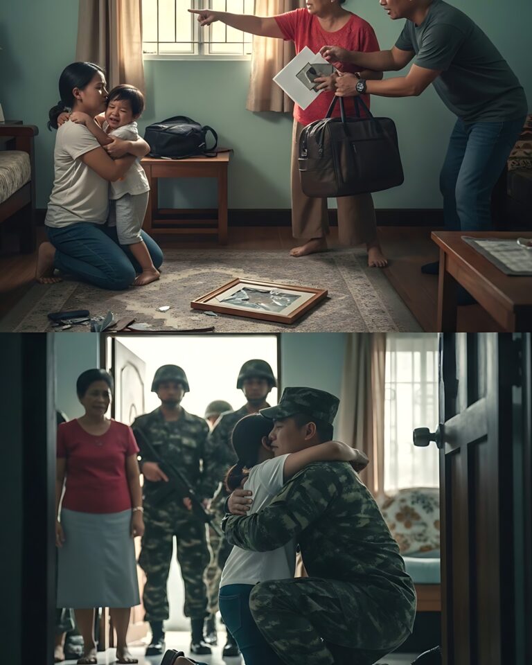 Maya had been living in grief for three long years. Her husband, Captain Leo, an elite military officer, had been declared killed in action after a helicopter explosion during a mission in Mindanao. The news shattered her world. All she had left was her four-year-old son, Timmy, and the modest home Leo had built for their family with years of hard work and sacrifice.