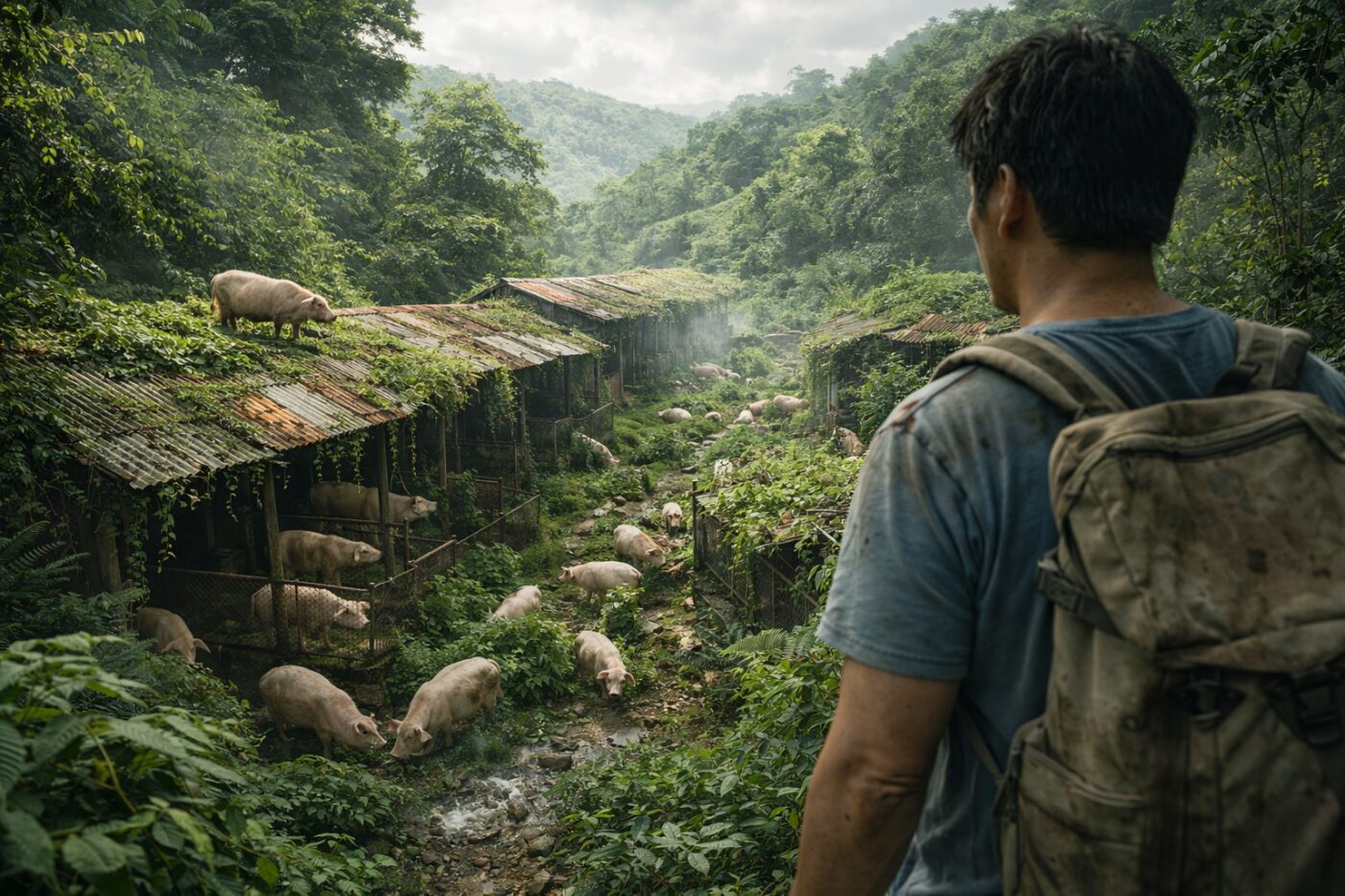 He Rented a Mountain to Raise 30 Pigs, Then Abandoned It for 5 Years – One Day He Returned and Froze at What He Saw…