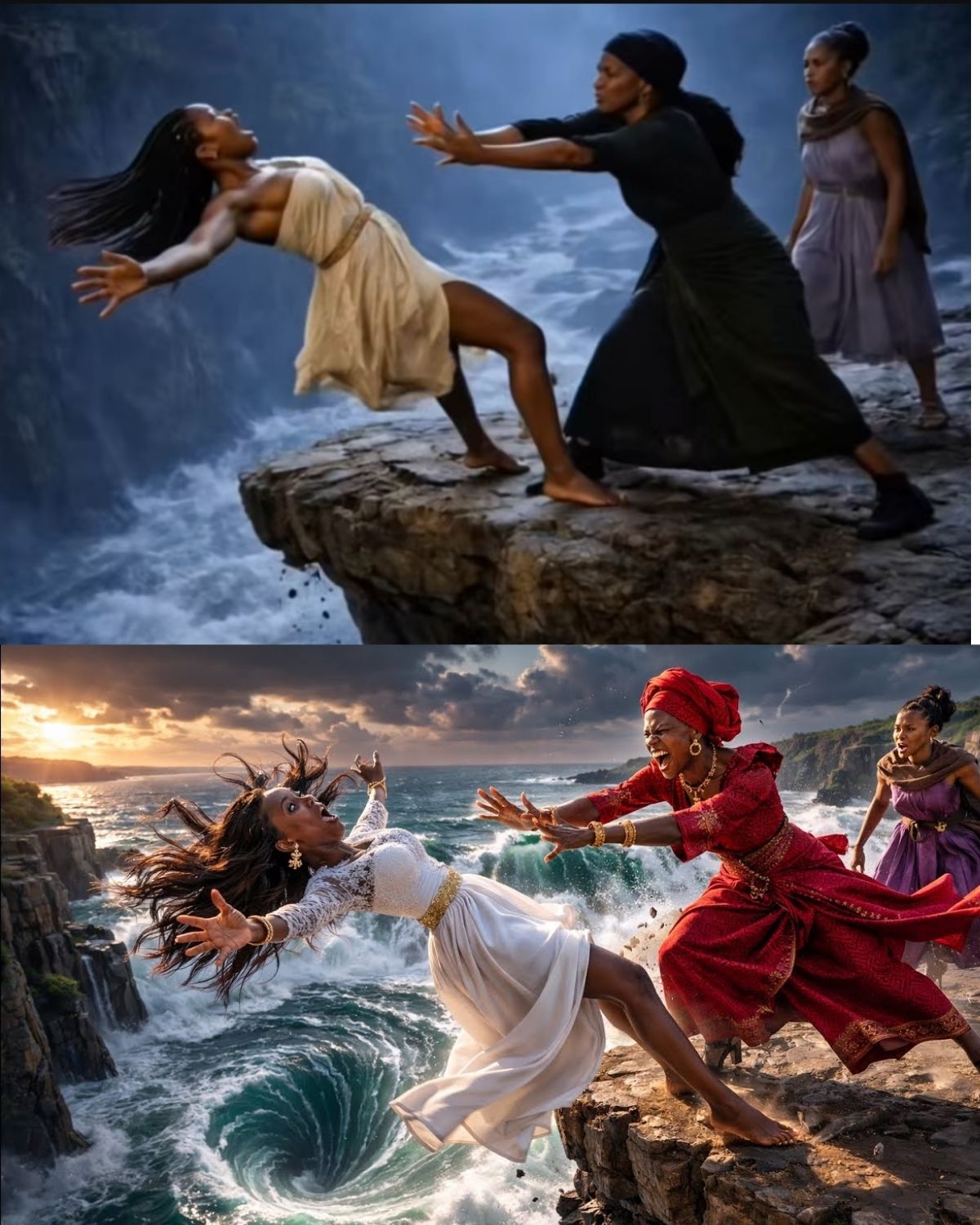 Evil Step Mother Pushed Step Daughter Inside A Crocodile River On her Wedding Day