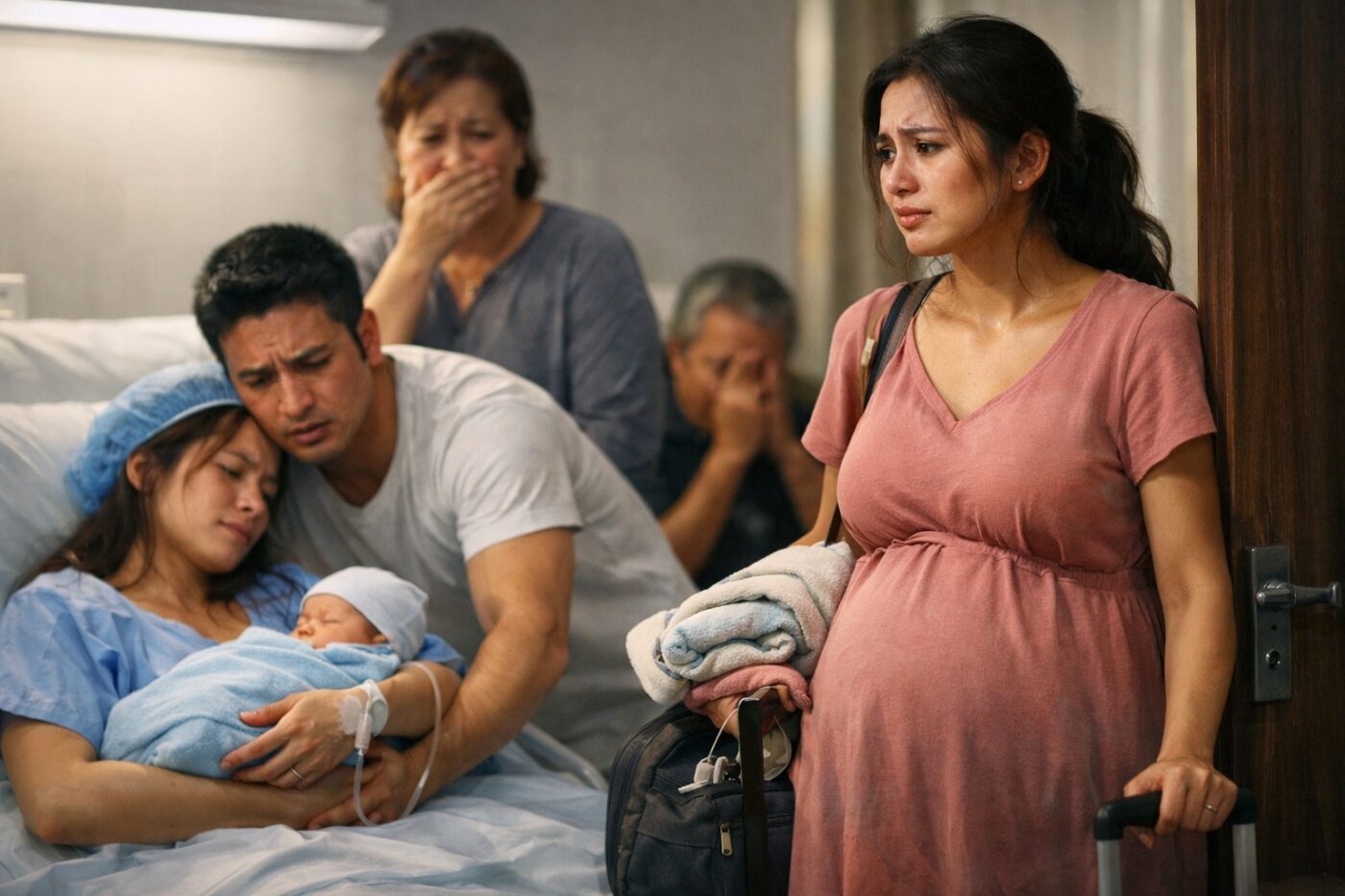 My husband’s mistress and I were both pregnant by him. My mother-in-law said, “Whoever gives birth to a boy gets to stay.” I walked away without hesitation—and seven months later, their whole family came begging me for forgiveness.