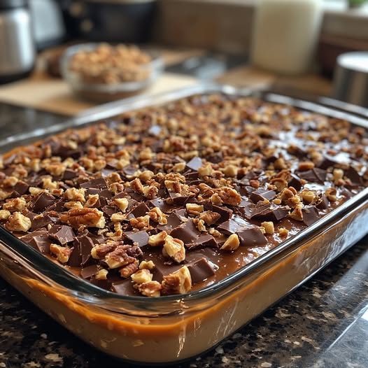 caramel chocolate crunc bars
