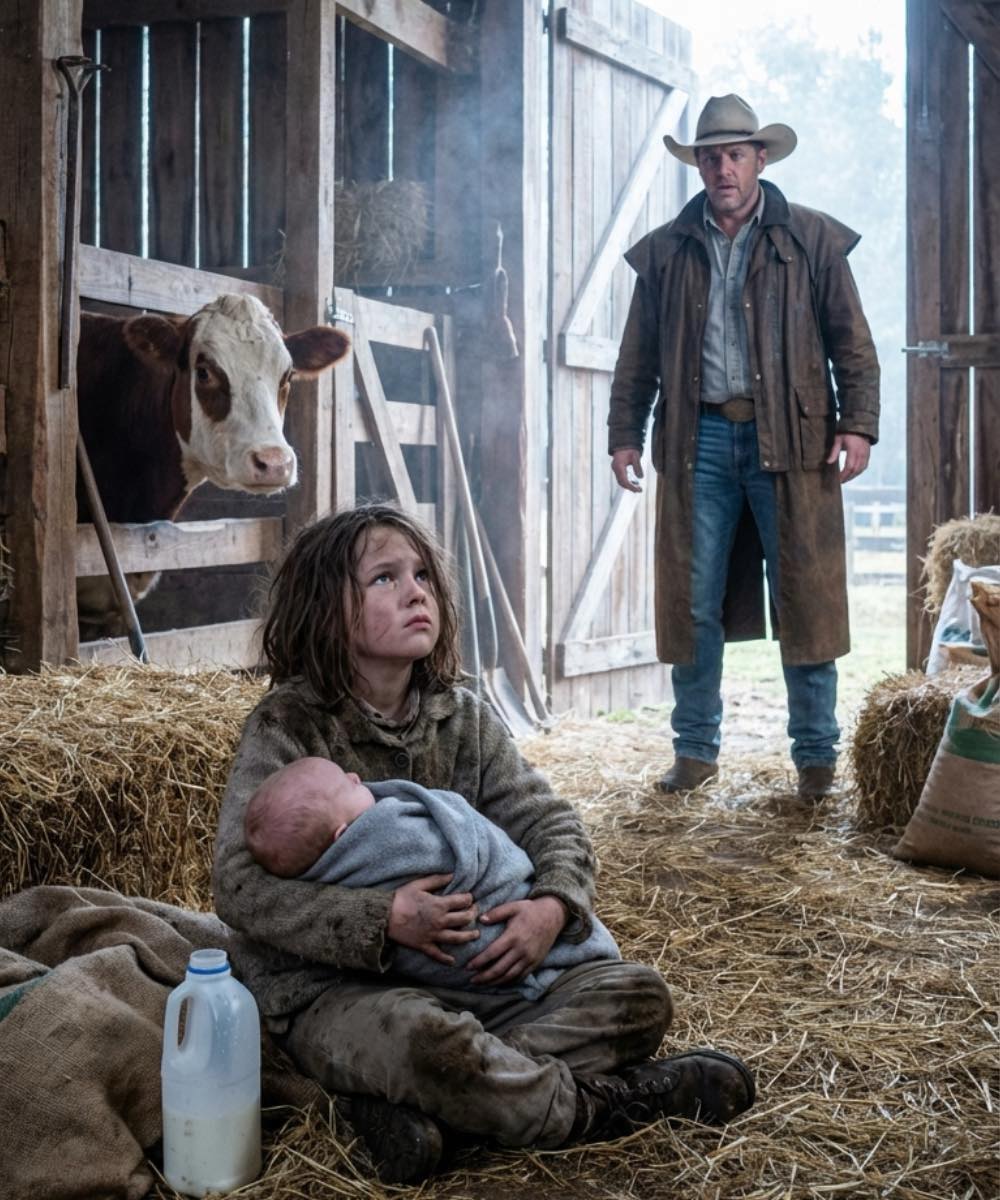 A Texas Rancher Opened His Barn Door at Dawn and Found Two Children Who Changed His Life Forever