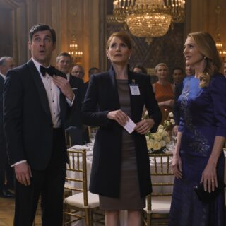 My sister told Mom not to invite me to Thanksgiving because I “just worked at a museum,” so they left me home alone while she played perfect fiancée beside a rising state senator—but three weeks later, at his campaign gala, he glanced at the badge clipped inside my coat, went pale, and looked at her like he had no idea who she had really been trying to make look small.
