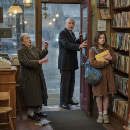 My son cut me off when I refused to sell my little bookshop for his big business dream, but the day a freezing, hungry girl walked in asking for work, one look at her face brought the whole lie crashing back toward me—and when she finally whispered the name she found in her dead mother’s letter, the bell over my shop door rang and the man who abandoned us both stepped inside.
