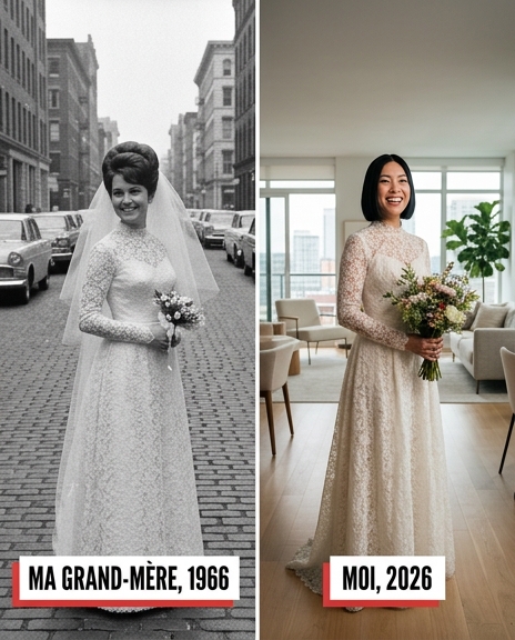 J’ai décidé de porter la robe de mariée de ma grand-mère en son honneur, mais en la retouchant, j’ai trouvé un mot caché qui révélait la vérité sur mes parents
