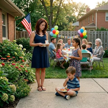 My son had to sit on the floor to eat at a family party while everyone around him had a seat, and my mother-in-law smiled as if it were completely normal. I didn’t argue, raise my voice, or give them the scene they were waiting for. I just took my children and left, because for the first time, I was ready to let them see for themselves what family life would look like without me working so hard to keep everything peaceful.