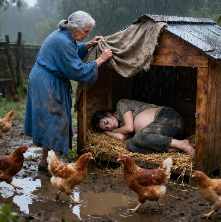 A widow discovers a pregnant young woman sleeping under the chicken coop… and then she does this.