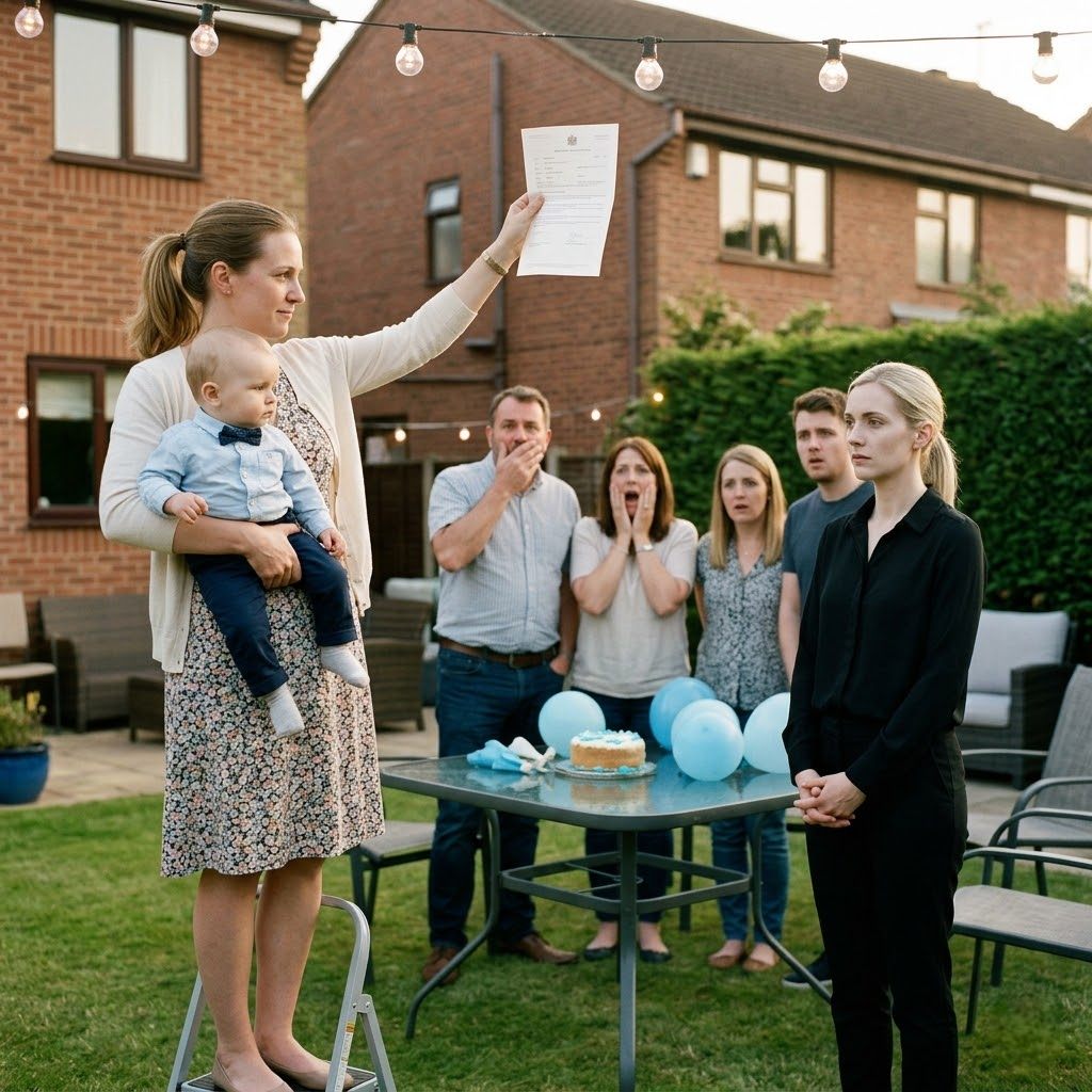 After my husband’s funeral, I went to my sister’s son’s first birthday party, and she announced, “My son is your husband’s child, so…””Inheritance, I’m going to take half of your $800,000 house.” She even showed me her will. I said, “Oh, I see,” and tried to stifle a laugh. BECAUSE MY HUSBAND…