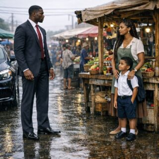 Billionaire Freezes After Seeing His Ex-Wife Selling Food on the Street With Their Son