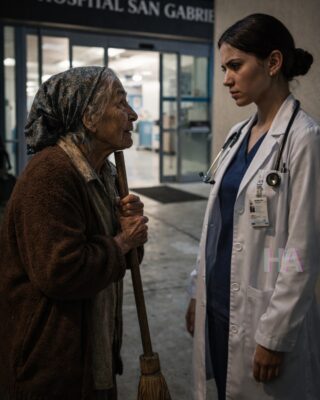 The Old Woman Sweeping Outside Your Hospital Wasn’t Begging… She Was Waiting for the Daughter They Stole 30 Years Ago, and the Night You Finally Learned Her Name, Your Whole Life Split Open