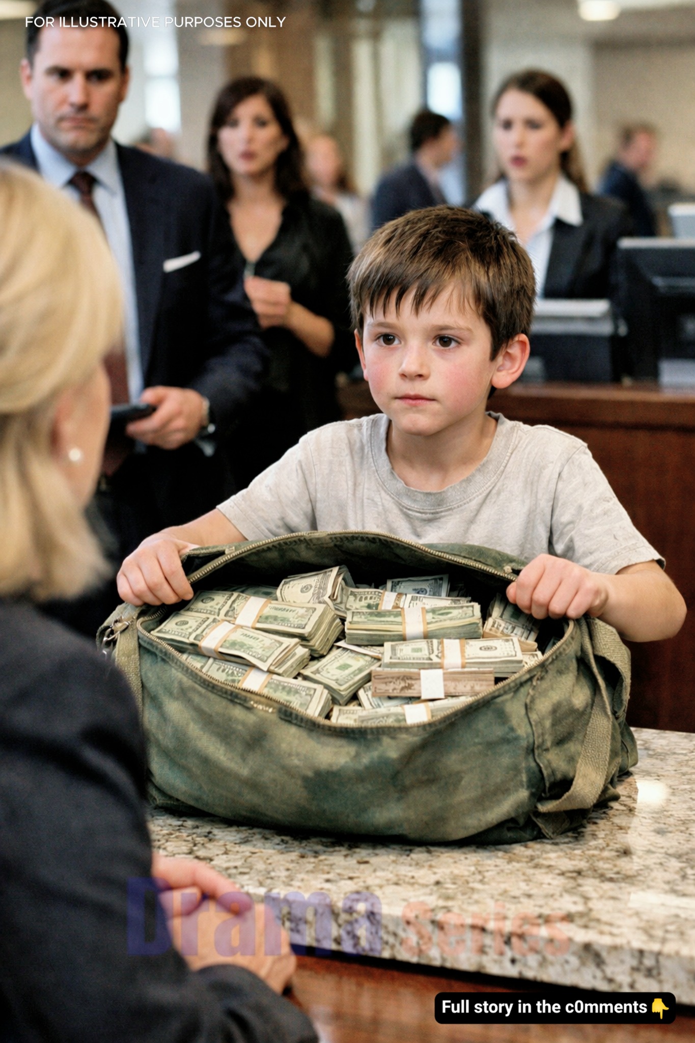 An 8-Year-Old Walked Into a Bank Alone—What He Pulled Out of That Old Bag Left Everyone Speechless