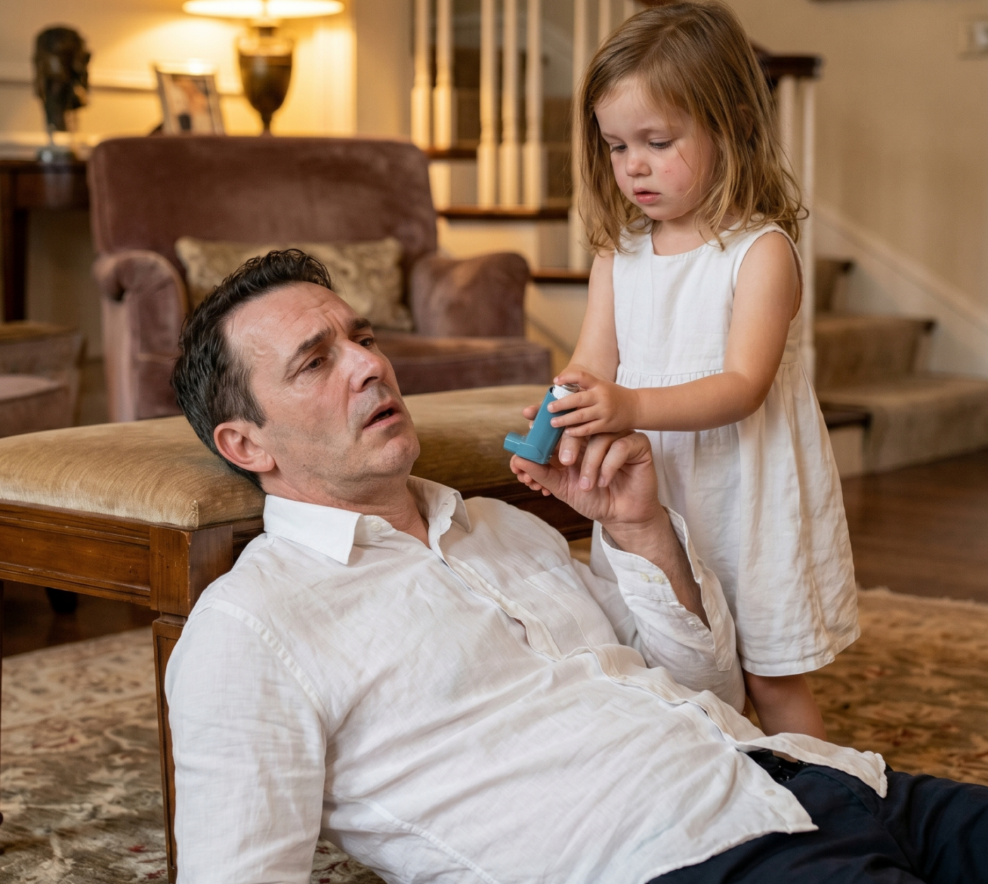 A Billionaire Collapsed Alone in His Silent Mansion—Then a Feverish Little Girl Did the Unthinkable…