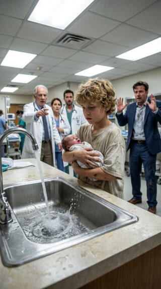 Doctors had just pronounced a billionaire’s baby De@d. Then a homeless boy suddenly rushed in, did something no one expected… and within seconds, the entire room erupted into screams.