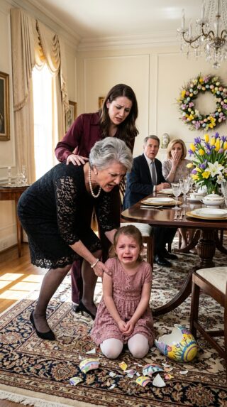 My family and I went to my parents’ house for Easter dinner. My four-year-old daughter excitedly ran to sit at the table. My mother immediately grabbed her hair and kicked her hard, saying, “This is for children – GET OUT!” When I tried to speak up, my older sister said, “GET OUT – DON’T RUIN THE DINNER!” What they didn’t know was that the Easter present hidden in my purse would kick them out of the house permanently.