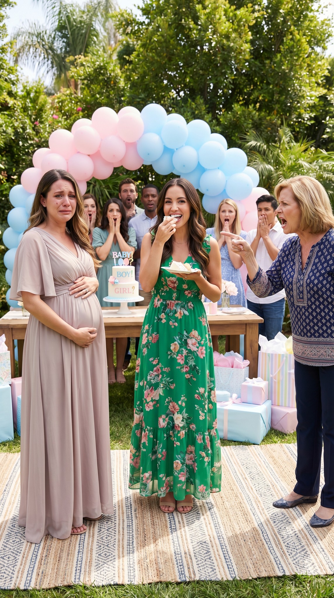 My twin sister and I were both eight months pregnant. At her baby shower, my cruel mom demanded that I give my $18,000 baby fund to my sister, saying, “She deserves it more than you!” When I firmly refused, saying,