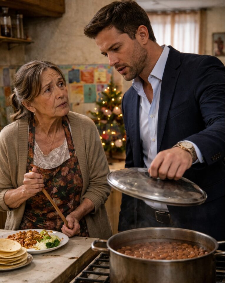 Your Millionaire Son Stares at Your Pot of Beans and Asks, “Where’s the $3,000 I Send You Every Month?”—And In That Moment, Christmas Turns Into a Reckoning