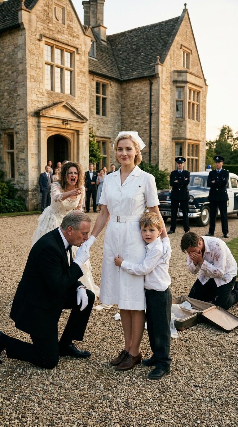 At my stepsister’s wedding dinner she introduced me and laughed: “This is my stepsister —just a uselss nurse.” The groom’s father stared at me: “Wait, you’re the girl who” The entire room froze.