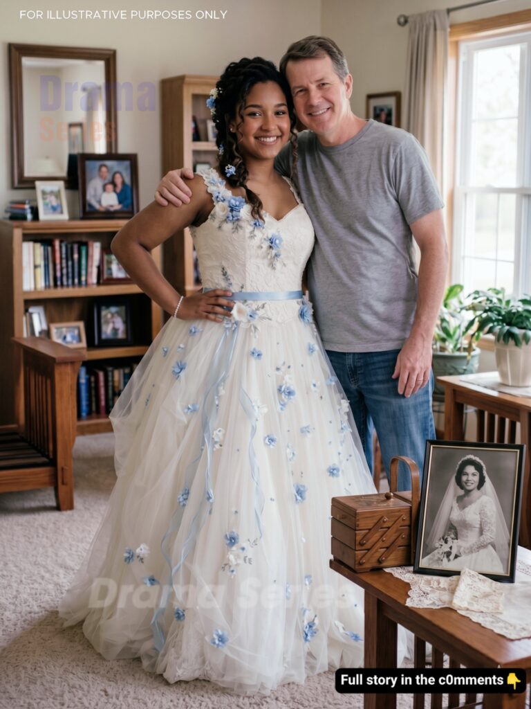 My Dad Made My Prom Dress from My Late Mom’s Wedding Gown—My Teacher Laughed Until an Officer Walked In