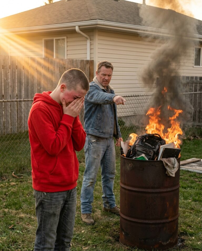 I watched my father throw my clothes, my books, and the last photo of my mother into the fire like my life meant nothing. Then he looked at me and said, “This is what happens when you disobey me.”