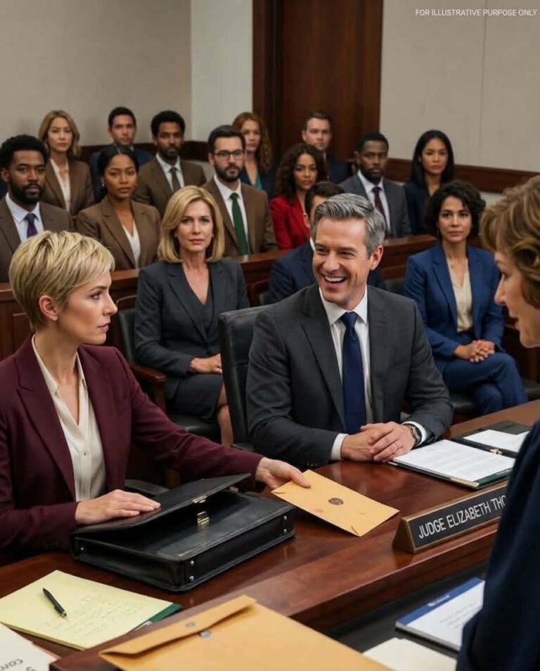 Ten minutes into my divorce trial, my husband laughed.