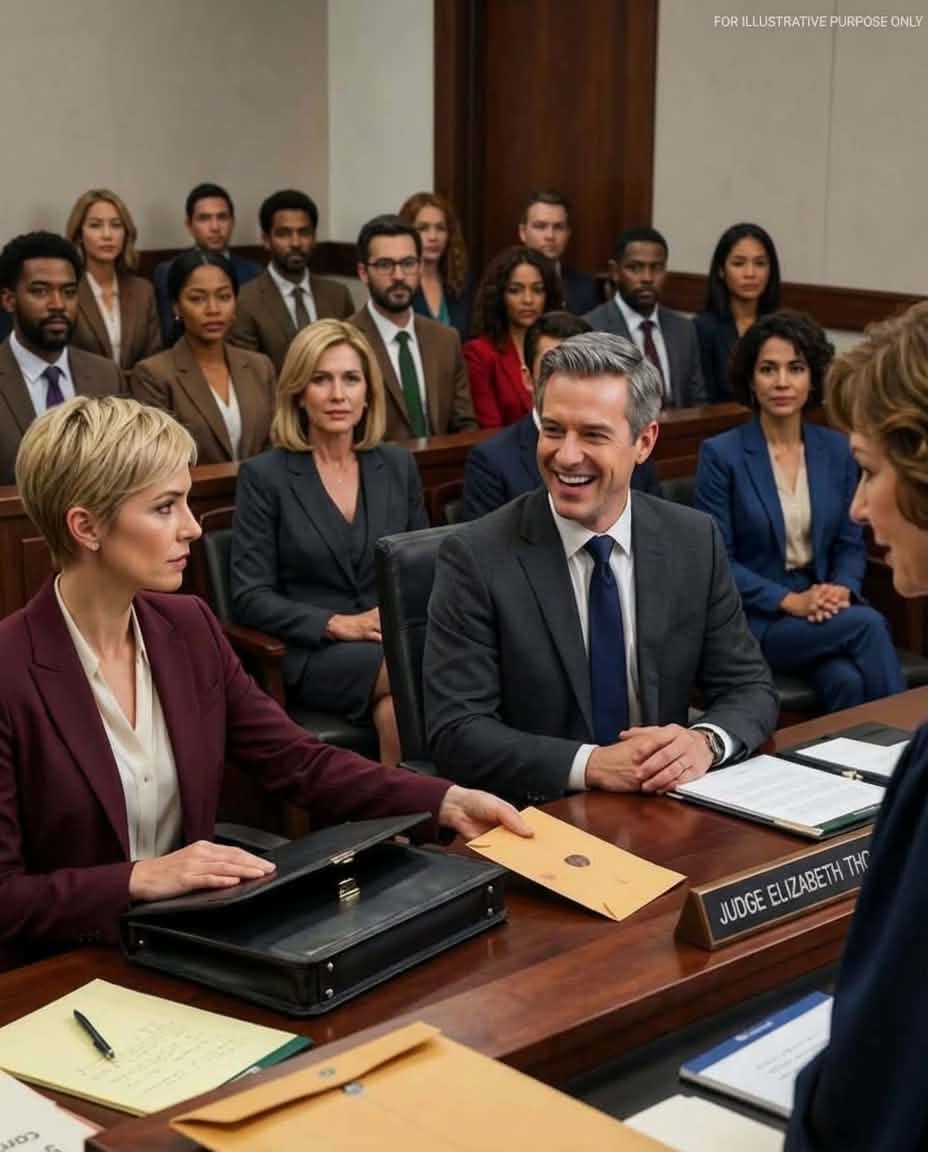 Ten minutes into my divorce trial, my husband laughed.