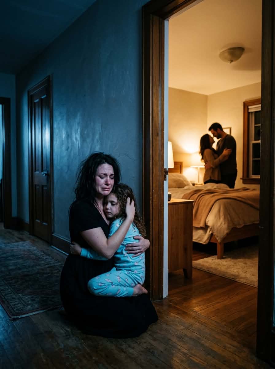 My 7-year-old daughter whispered to me, “Mom… Dad has a mistress, and they’re planning to take all your money.” That night, I pretended to leave for work, then came home unexpectedly— and what I saw made me freeze in place.